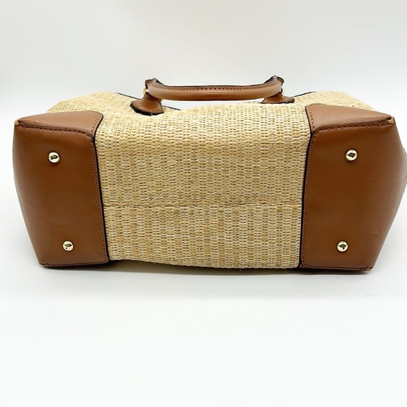 Nine‎ West Brooklyn Jetset Carryall Bag Woven Faux Leather - Picture 3 of 11